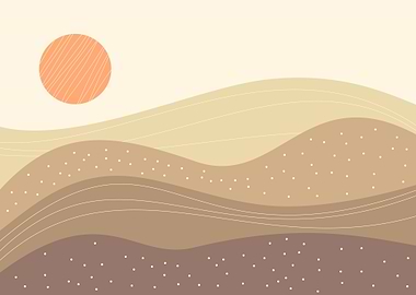 Sunrise in the desert