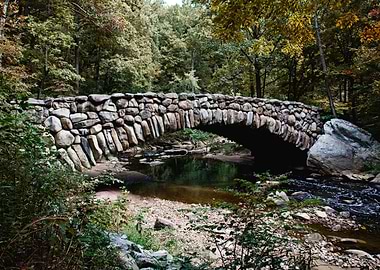 Rustic stone bridge