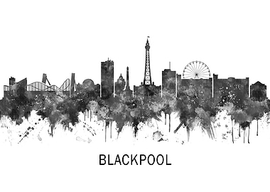 Blackpool England Skyline