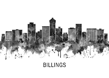 Billings Skyline BW