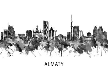 Almaty Kazakhstan Skyline