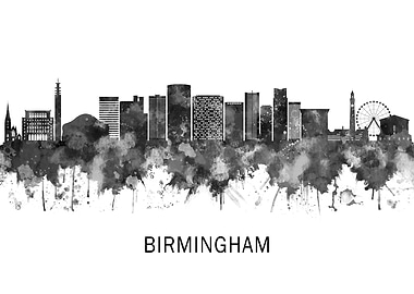 Birmingham England Skyline