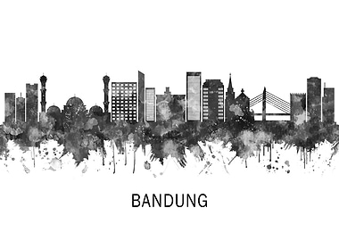 Bandung Indonesia Skyline