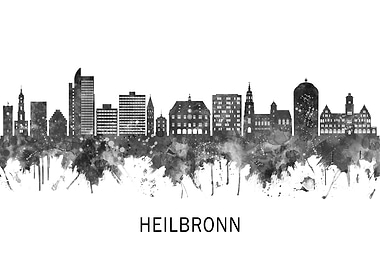 Heilbronn Germany Skyline