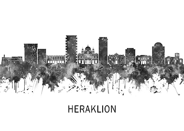 Heraklion Greece Skyline