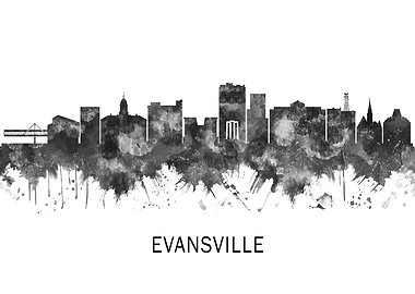 Evansville Indiana Skyline
