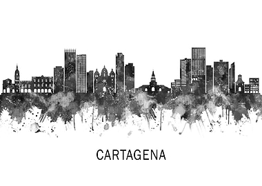 Cartagena Colombia Skyline