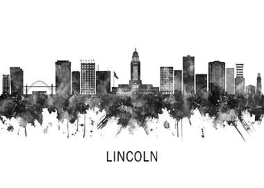 Lincoln Nebraska Skyline