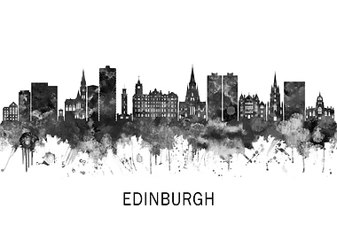 Edinburgh Scotland Skyline
