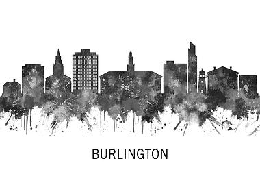 Burlington Vermont Skyline