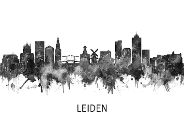 Leiden Netherlands Skyline