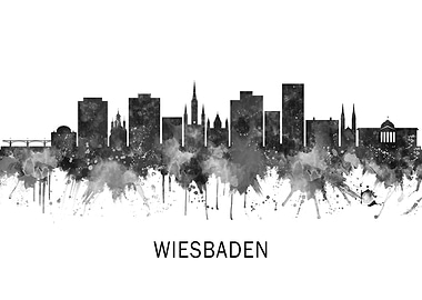 Wiesbaden Germany Skyline