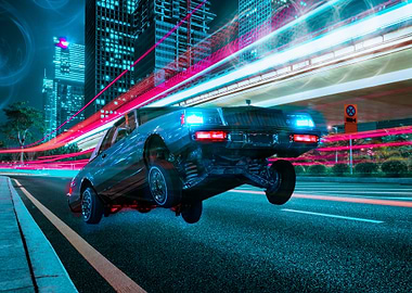Car City Neon Retro 2077