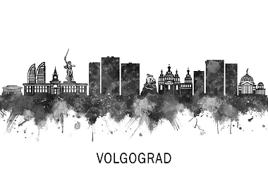 Volgograd Russia Skyline