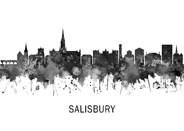 Salisbury England Skyline
