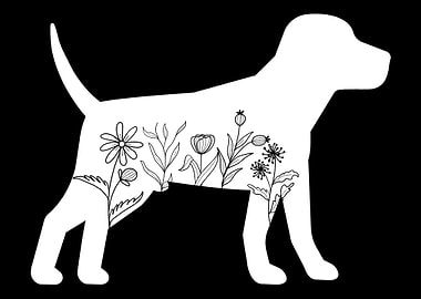 Beagle Flowers Beagle Dog