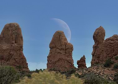 Otherworldly landscape