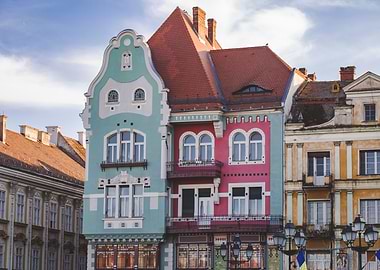 Colorful old buildings
