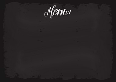 Menu Restaurant Bar Pub