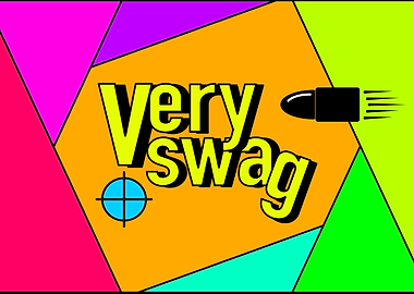 Very swag pop art wording