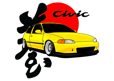 civic eg vector
