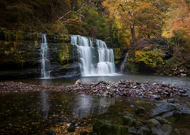 Autumn Waterfall country