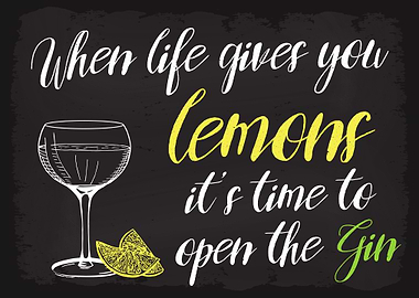 Life gives you lemons Gin