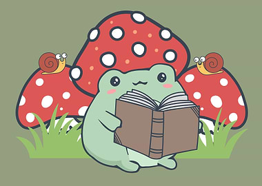 Cottagecore Kawaii Frog