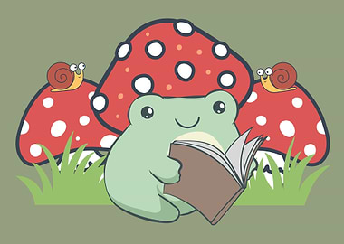 Cottagecore Kawaii Frog