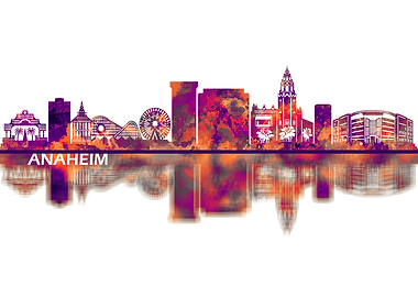 Anaheim California Skyline