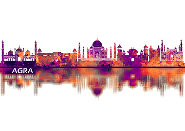 Agra India Skyline