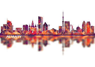 Almaty Kazakhstan Skyline