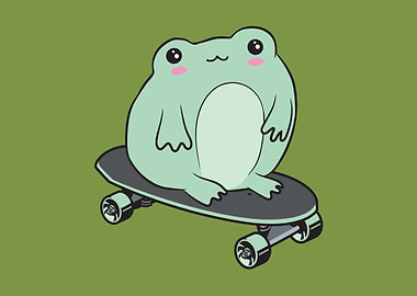 Cottagecore Kawaii Frog