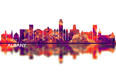 Albany New York Skyline