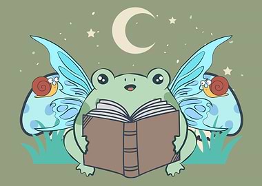 Cottagecore Kawaii Frog