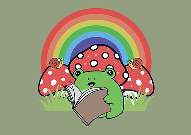 Cottagecore Kawaii Frog