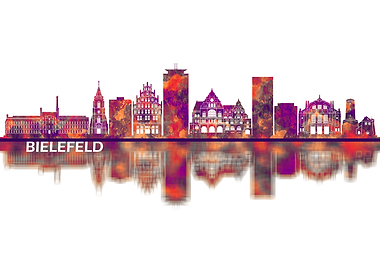 Bielefeld Germany Skyline