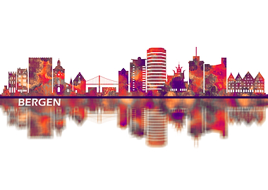 Bergen Norway Skyline