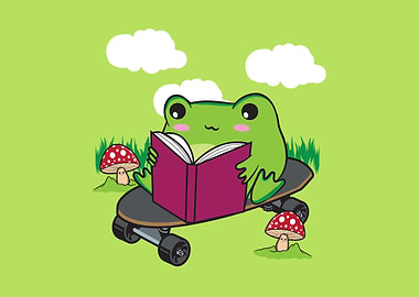 Cottagecore Kawaii Frog