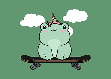 Cottagecore Kawaii Frog