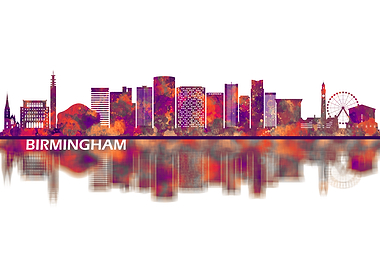 Birmingham England Skyline