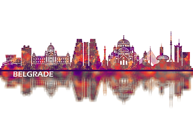 Belgrade Serbia Skyline