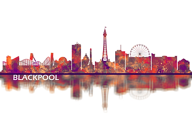 Blackpool England Skyline
