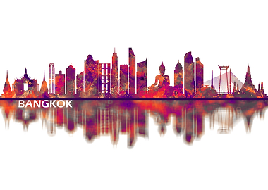 Bangkok Thailand Skyline