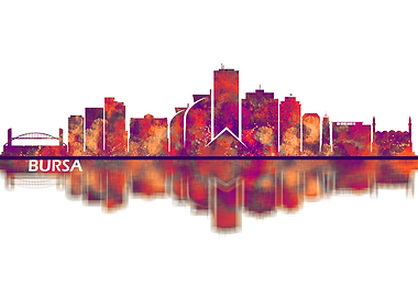 Bursa Turkey Skyline