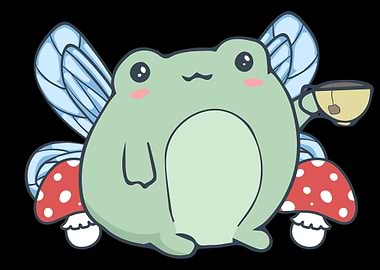 Cottagecore Fairy Frog