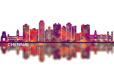 Chennai India Skyline
