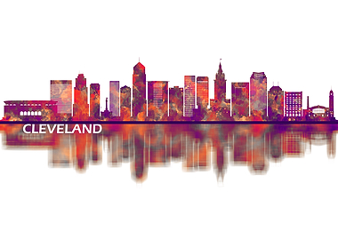 Cleveland Ohio Skyline