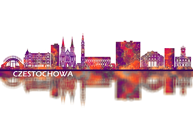 Czestochowa Poland Skyline