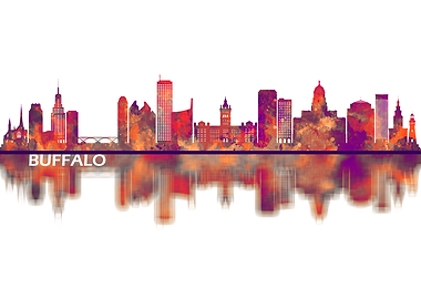 Buffalo New York Skyline